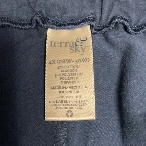Terra & Sky Navy Straight Leg Pants - Picture 3 of 4